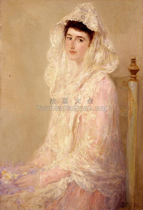 Retrato de Maria Benlliure Ortiz - 何塞·本鲁勒·吉尔